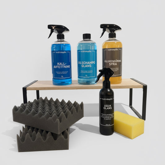 Paket: Glans med fräscha däck